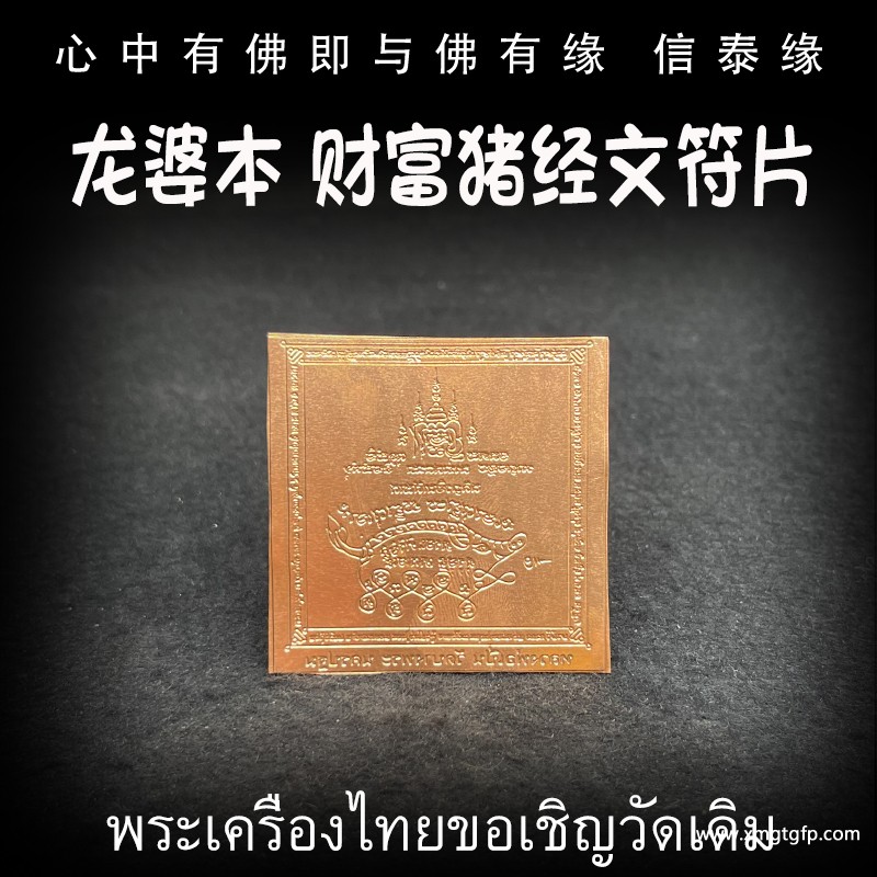 泰国佛牌 龙婆本 财富猪经文符片.jpg